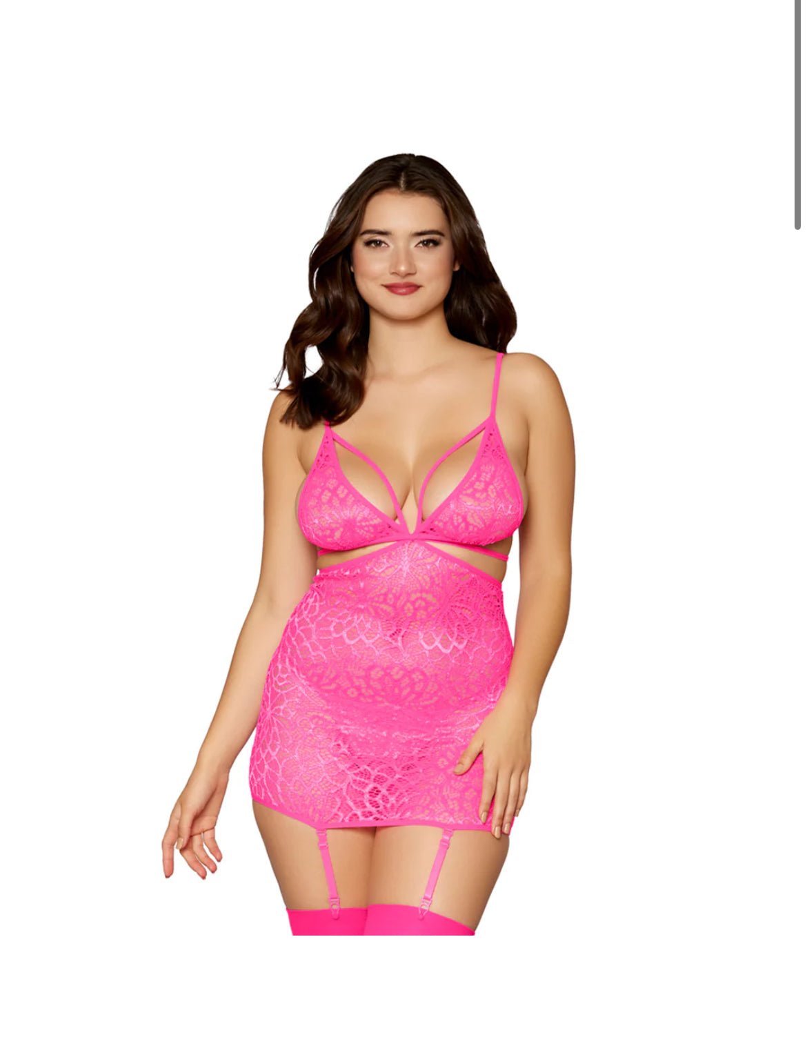 Mosaic Lace Garter Slip - PR by Sandy
