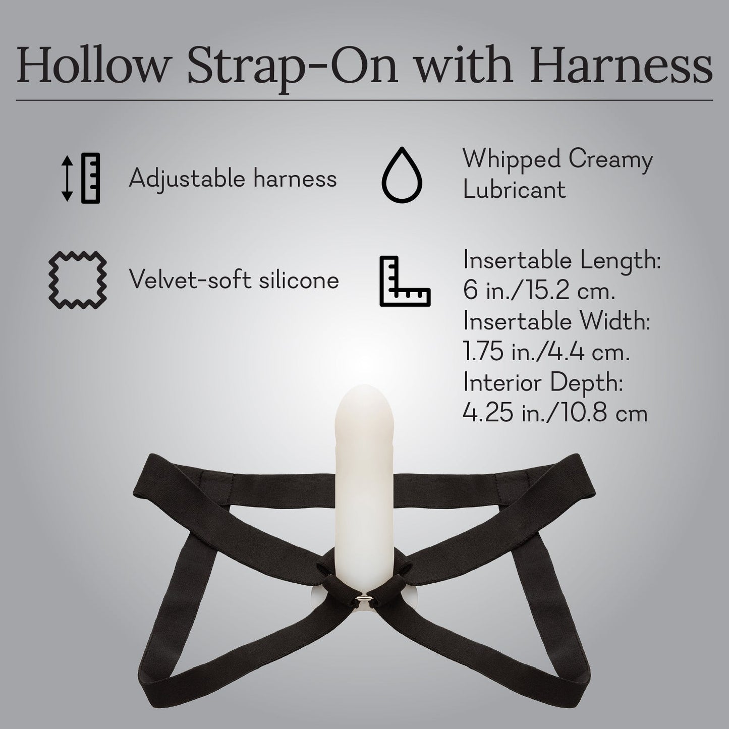 Hollow Strap On with Harness