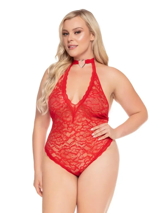 G-String Bodysuit with Heart Detail