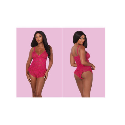 Lacy Magenta Cami & Shorts - PR by Sandy
